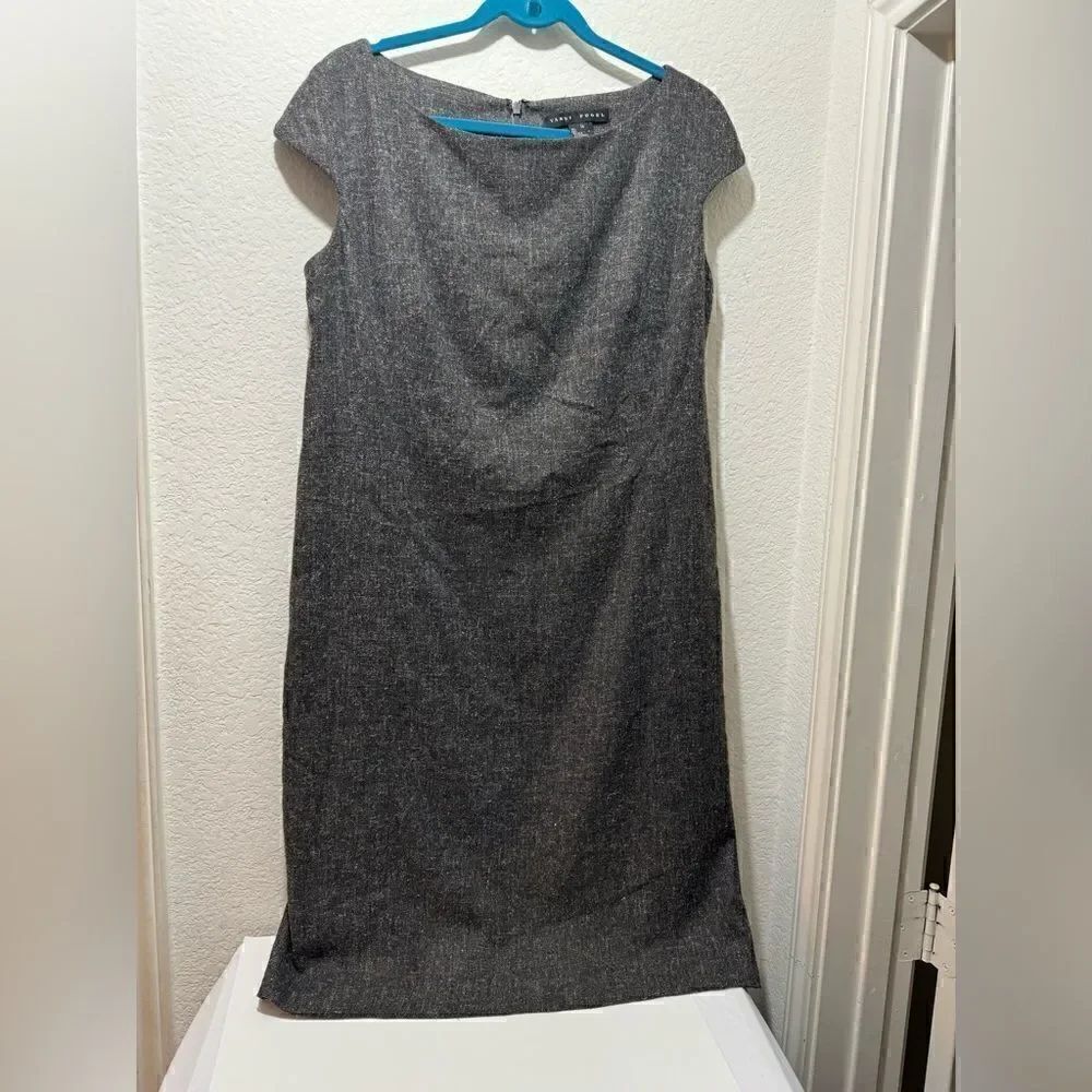Yansi Fugel sleeveless Dress gray size 14 back zipper
